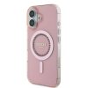 Guess GUHMP16SPFTDTEP iPhone 16 6.1 różowy/pink hardcase IML Rhinestones MagSafe